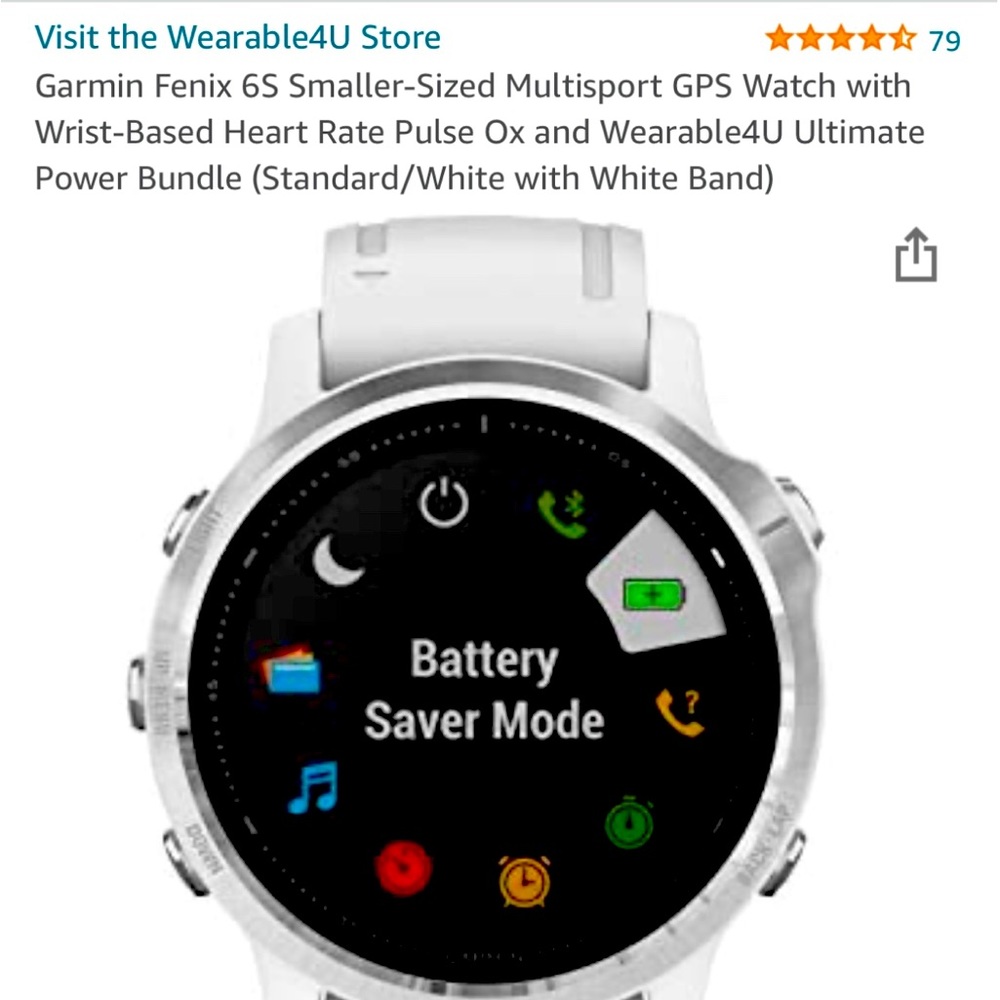 Garmin Fenix 6S only wore twice as I had a running injury and can no longer run.